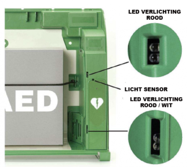 Defisign AED binnenkast lamp