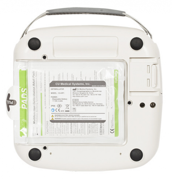 Cu medical iPAD AED achterkant