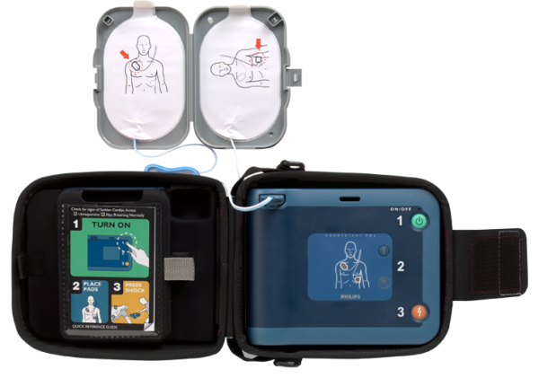 Philips FRx AED open